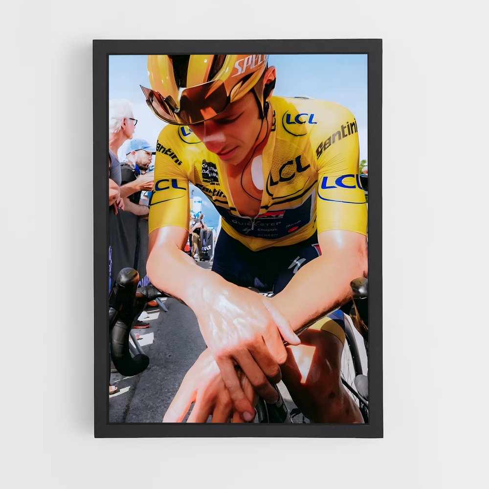 Poster Le Champion Jaune – affiche Cyclisme (vue 2)